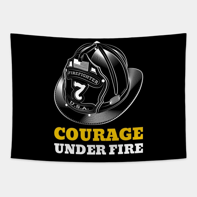 Courage under fire Tapestry by TheRelaxedWolf