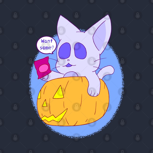 Ghost Cat by MortuusArts