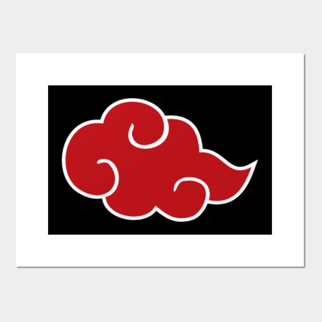 Red Cloud Logo Akatsuki Affiche Et Impression D Art Teepublic Fr