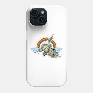 Angel in the rainbow Phone Case