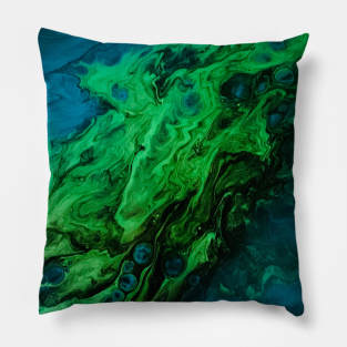 Blue wave Pillow