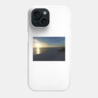 Ft Myers beach FL at sunset from drone Phone Case