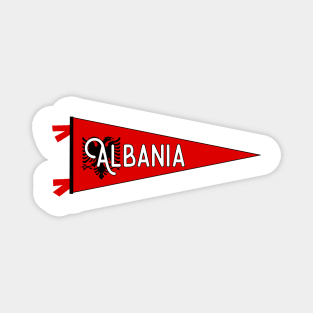 Albania Flag Pennant Magnet