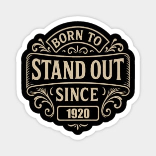 1920 Vintage Birthday Magnet