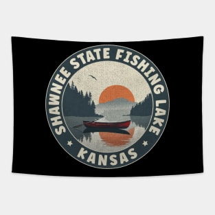 Shawnee State Fishing Lake Kansas Sunset Tapestry