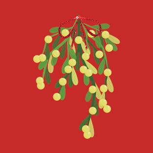 red christmas mistletoe T-Shirt