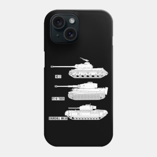 Heavy tanks of the Second World War Phone Case