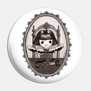 Vampire Girl doing Arts and Crafts Pin