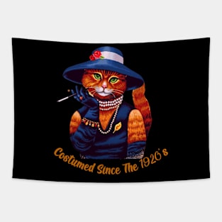 Costumed Cat Since 1920s Tapestry