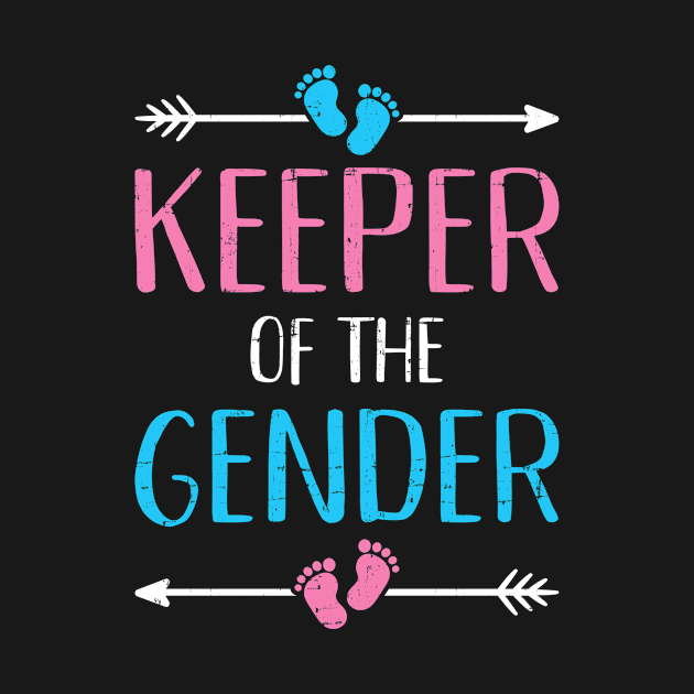 Keeper of the gender reveal baby announcement party supplies by Designzz