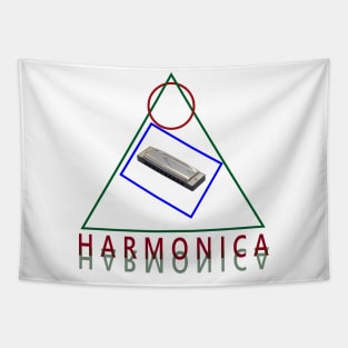 Retro harmonica Tapestry