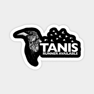 Tanis Grackle (white letters) by Gareth A. Hopkins (grthink) Magnet