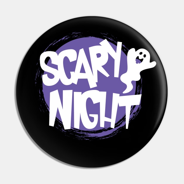 Halloween Scary Night Shirt Pin by JabsCreative