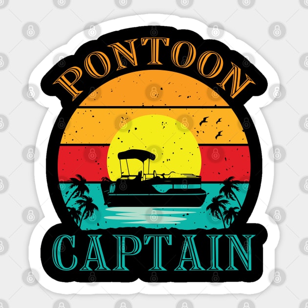 Vintage Style Pontoon Captain Funny Pontoon Boat Lovers - Pontoon