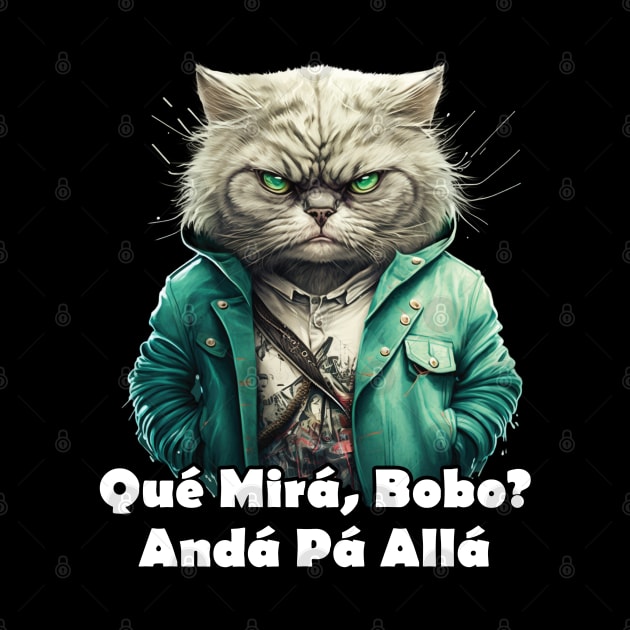 Que miras bobo funny angry cat by S-Log