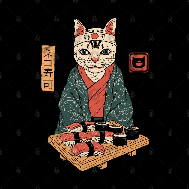 Neko Sushi Bar by Vincent Trinidad Art