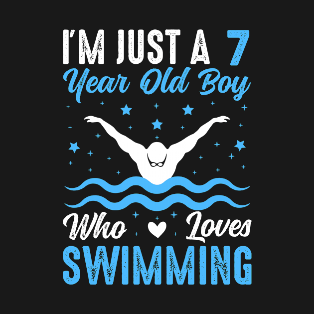 Swimming 7 Year Old Boy Birthday Christmas by loveshop