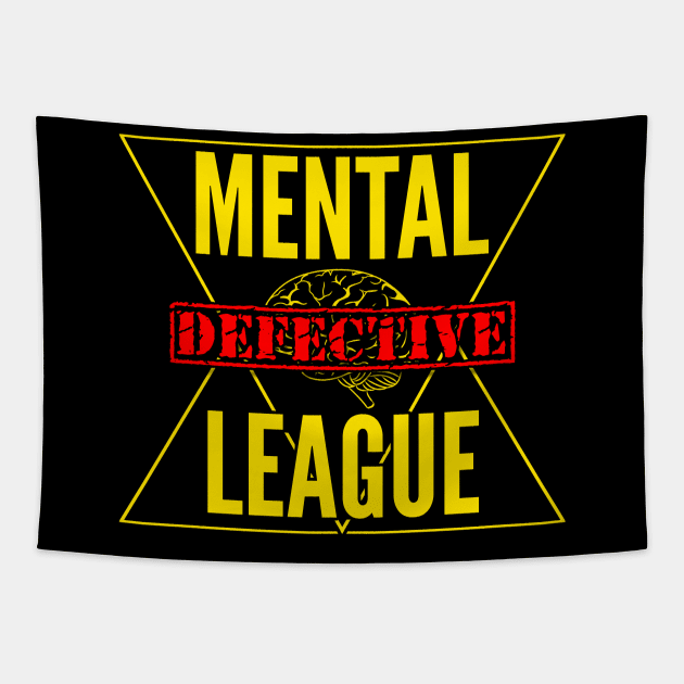 Mental Defective League Tapestry by AlanSchell76