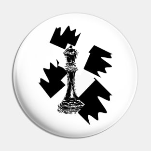 Chess queen design Pin