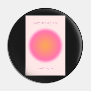 Affirmation Pink Aura Pin