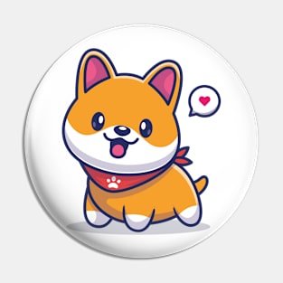 Cute Kawaii Dog Pin