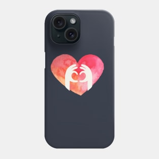 Hands Shaping Heart Phone Case