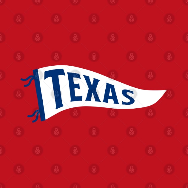 Texas Pennant - Red by KFig21