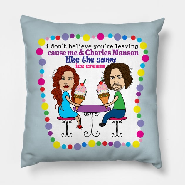 SAME ICE CREAM Pillow by SortaFairytale