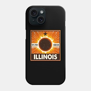 Illinois solar eclipse 2024 Phone Case