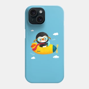 Penguin on Airplane Phone Case