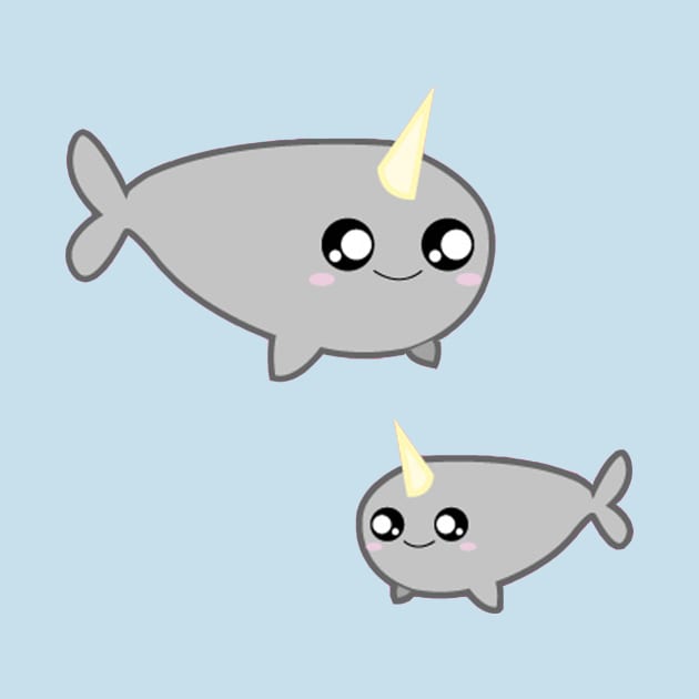 Chibi Narwhals by SolarCrush