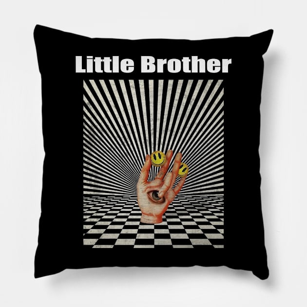 Illuminati Hand Of Little Brother Pillow by Beban Idup