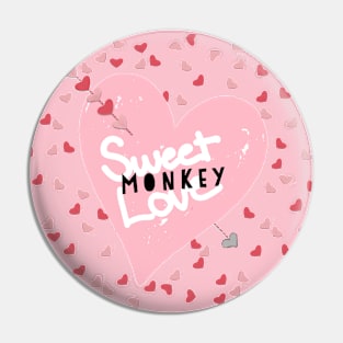 Sweet Monkey Love Pin