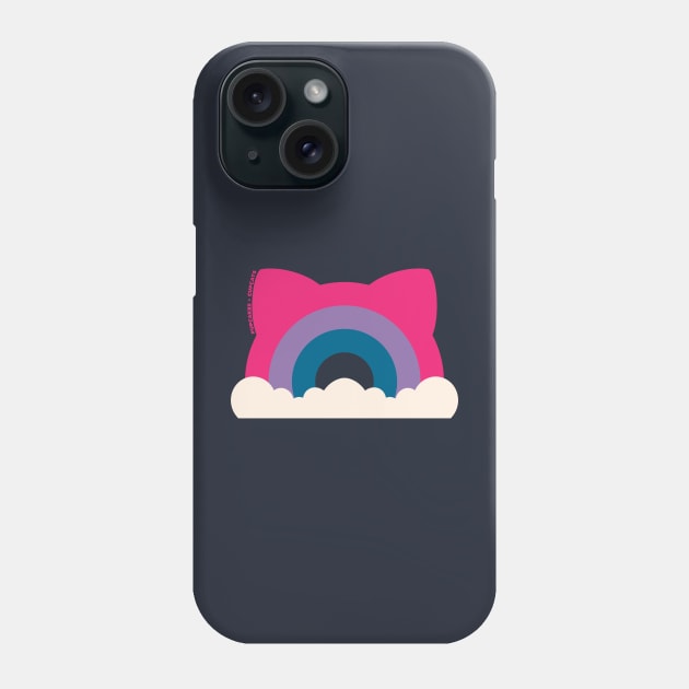Bi Pride Cat Ear Rainbow Phone Case by Pupcakes and Cupcats