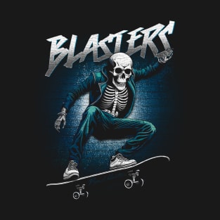 Blaster Skeleton Skater T-Shirt