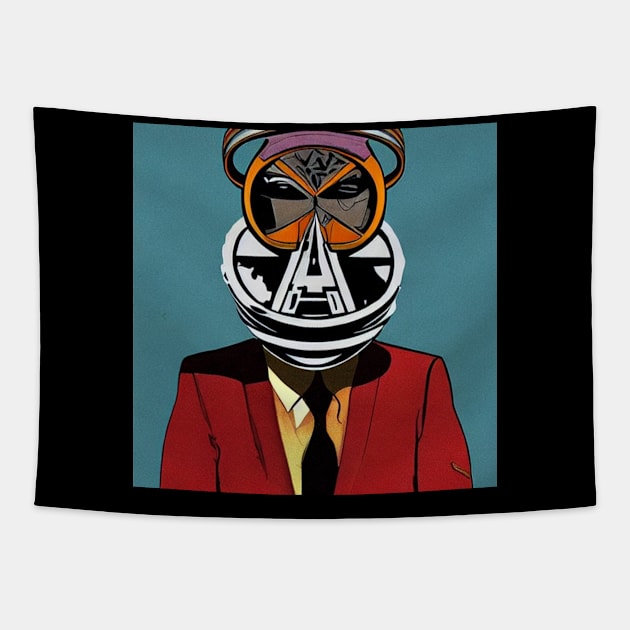 All seeing businessmen Tapestry by Dreamcore
