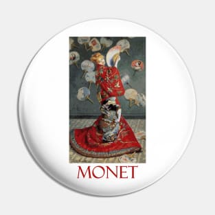 Madame Monet in a Japanese Kimono by Claude Monet Pin