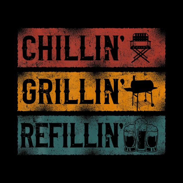 BBQ Smoker Chillin Grillin Refillin by Danielss