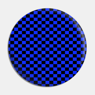 checkered Blue And Black Pin