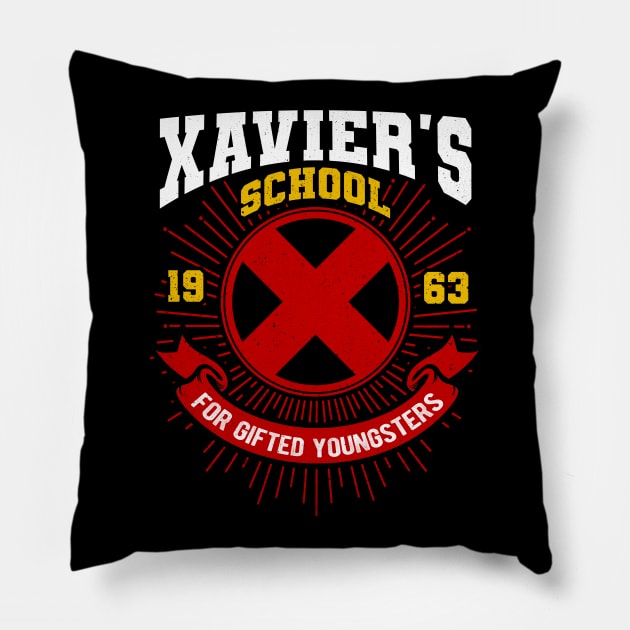 Xavier's School Pillow by OniSide