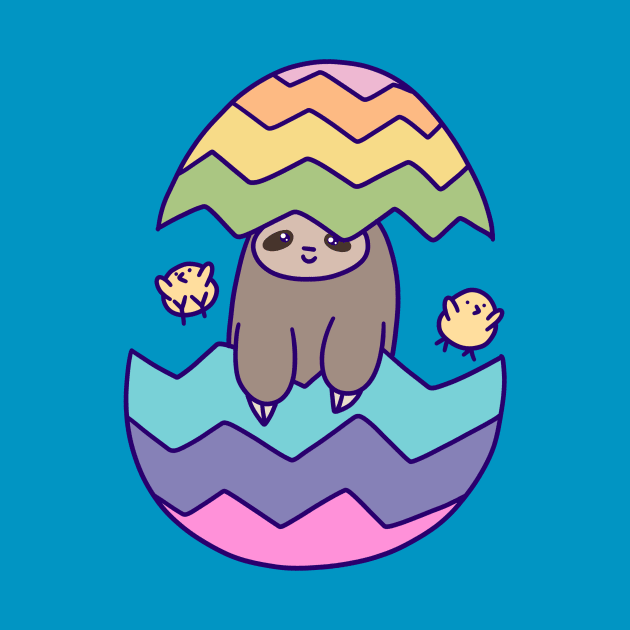 Easter Egg Sloth by saradaboru