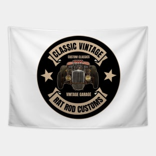 Classic Vintage - Rat Rod Customs Tapestry