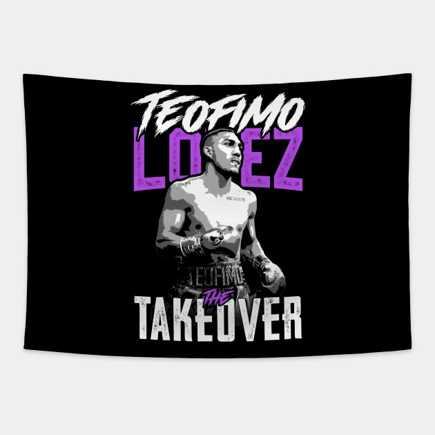 Teofimo Lopez-The Takeover Tapestry by RichyTor