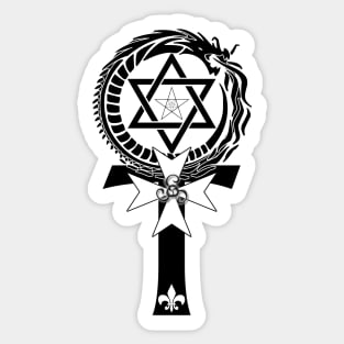 All is Mind Sticker (White) Hermetic Kabbalah spiritual stickers