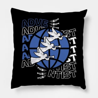 Seventh Day Adventist Typography Pillow