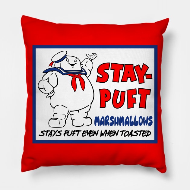 Stay Puft Marshmallow Man Pillow by Larent