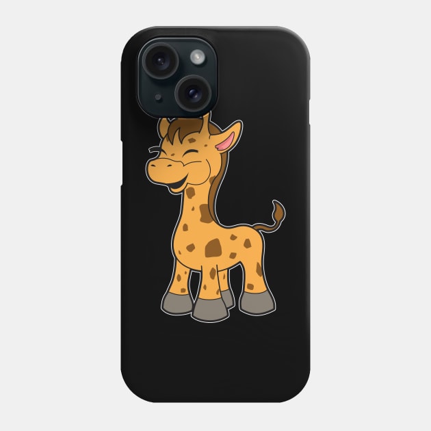 Giraffe Comic Baby Phone Case by Imutobi