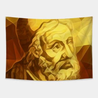 Al Tabari Dark Golden Portrait | Al Tabari Artwork 9 Tapestry