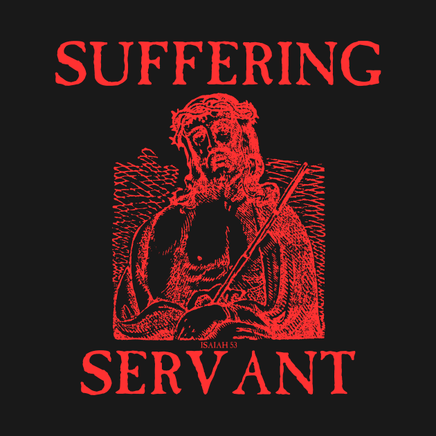 Suffering Servant Jesus Crucifixion Metal Hardcore Punk by thecamphillips