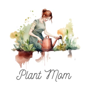 Plant Mom Watering Plants T-Shirt